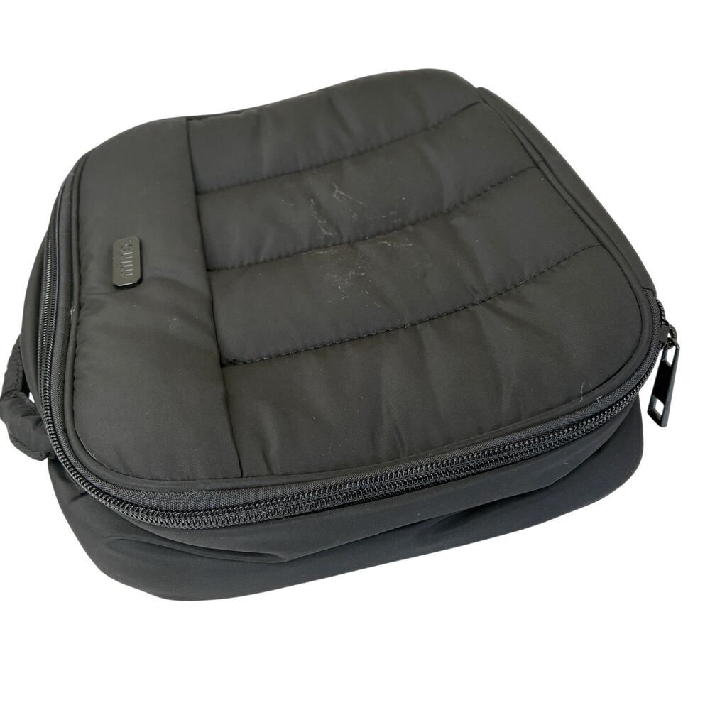 Mine Black Puffer Organization Toiletry Bag 100% Polyester NWOT